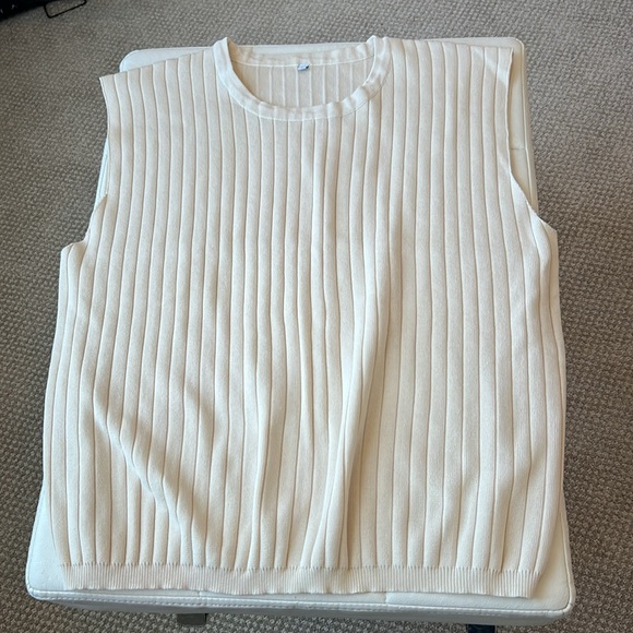 Cream Ribbed Sweater Set - Picture 6 of 6